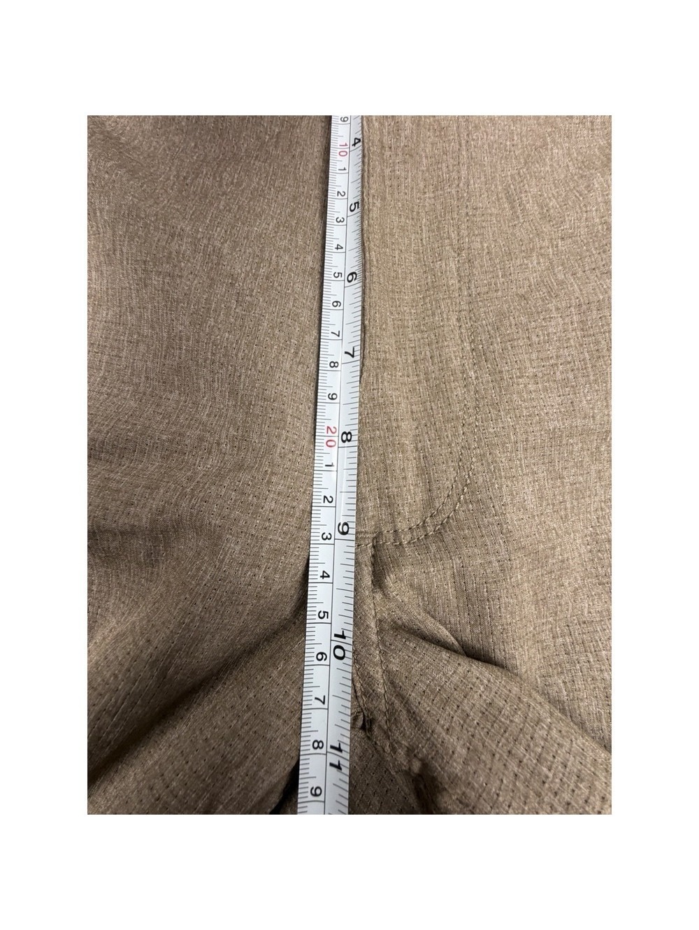 Duluth Trading Co Pants Mens 40 Khaki Tan Travel Work Performance Breezeshooter - Picture 7 of 9